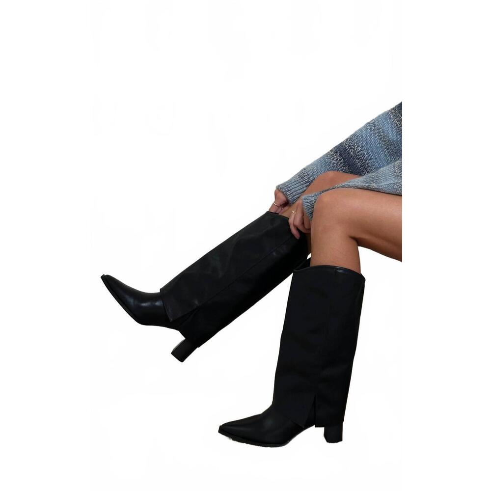 NEW MATISSE women's walker fold over boots in black - Picture 5 of 6